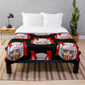 Vintage-inspired Speed Racer plush blanket featuring the iconic anime character