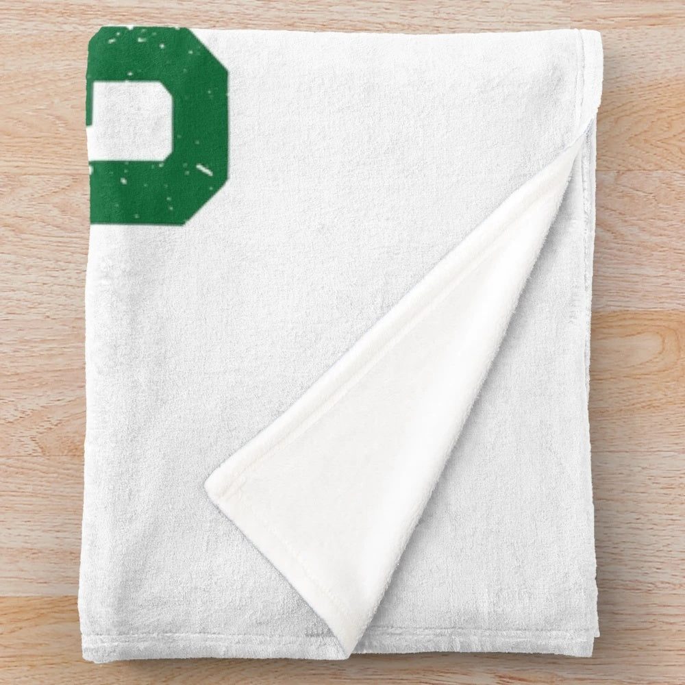 Vintage-inspired sports plush blanket featuring a bird gang motif