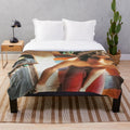 Syd Barrett plush blanket with psychedelic patterns and colors