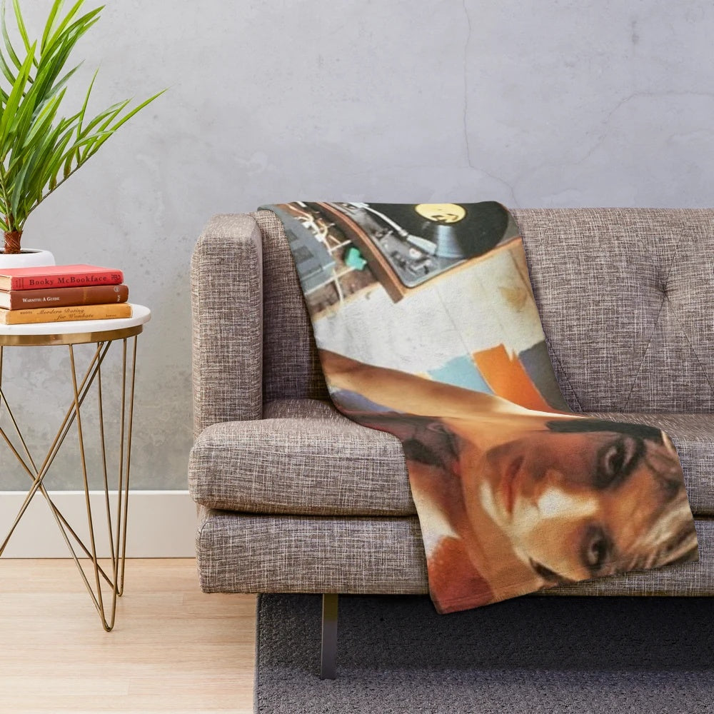 Syd Barrett plush blanket with psychedelic patterns and colors