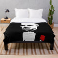 Vintage-inspired plush blanket featuring iconic imagery from the classic film The Godfather