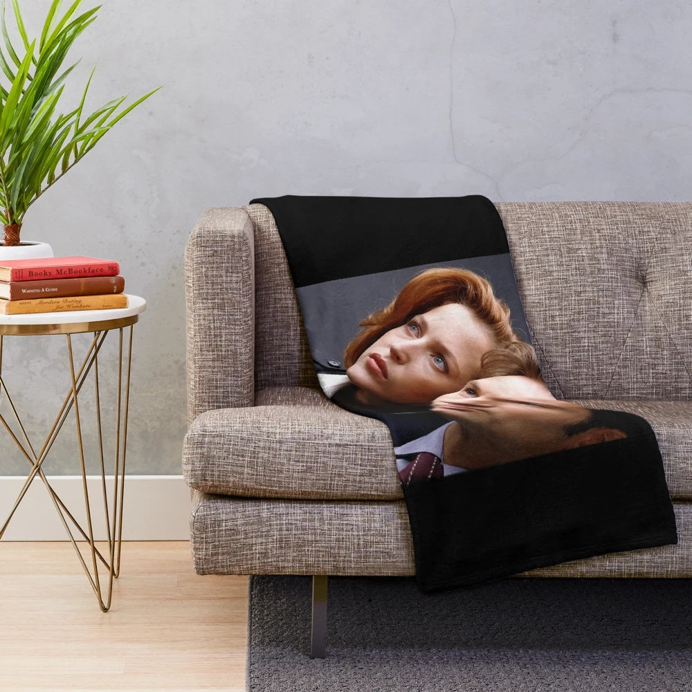 Vintage-Inspired The X-Files Dana Scully Plush Blanket