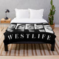 Vintage-Inspired Westlife Plush Blanket
