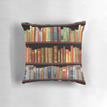 Vintage Jane Austen and British antique book-themed decorative pillow