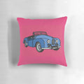 Vintage Jowett Jupiter Pillow - A soft, plush cushion featuring the iconic design of the classic Jowett Jupiter car
