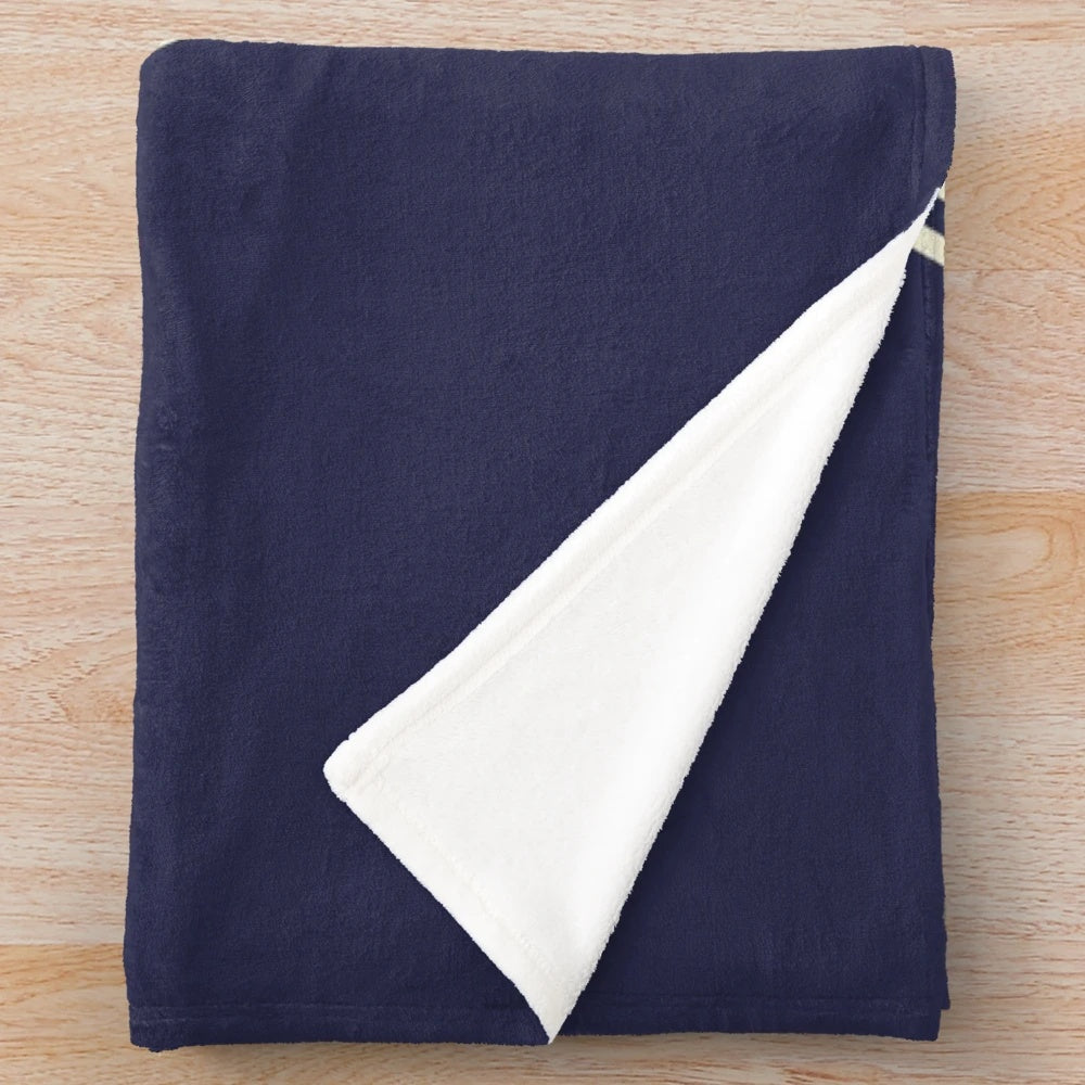 Vintage lacrosse-themed plush blanket