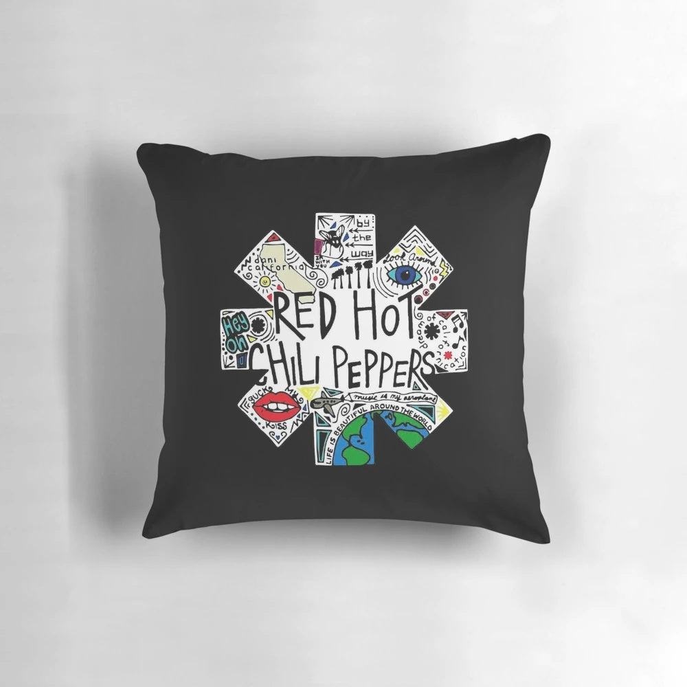 Vintage Lips Chili Earth Pillow, featuring a chili and earth-toned design for a cozy and nostalgic touch.