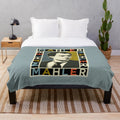 Mahler Plush Blanket with Vintage Music Design
