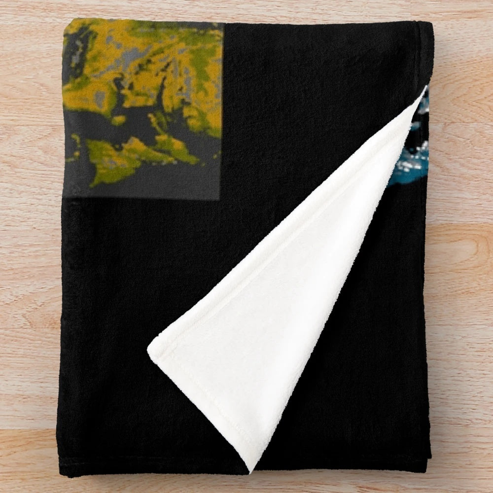 Vintage Marlon Brando inspired plush blanket with Apocalypse Now and Godfather movie references