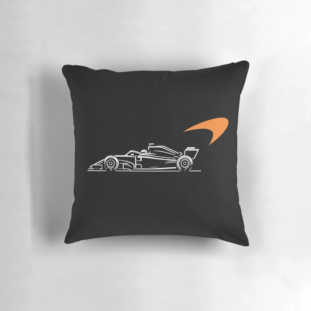 Minimalist Pillow Featuring the Iconic Mclaren F1 Team Logo