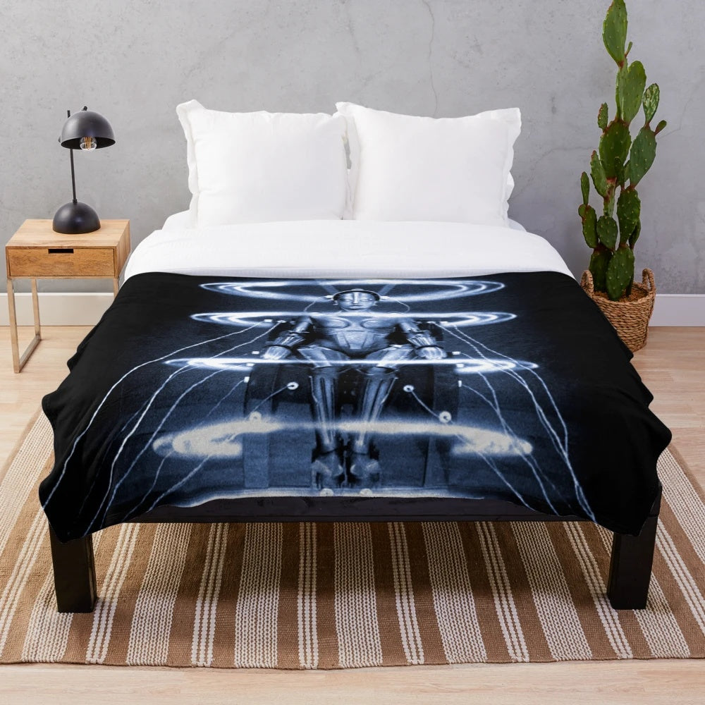 Metropolis (1927) Plush Blanket - Vintage Sci-Fi Decor