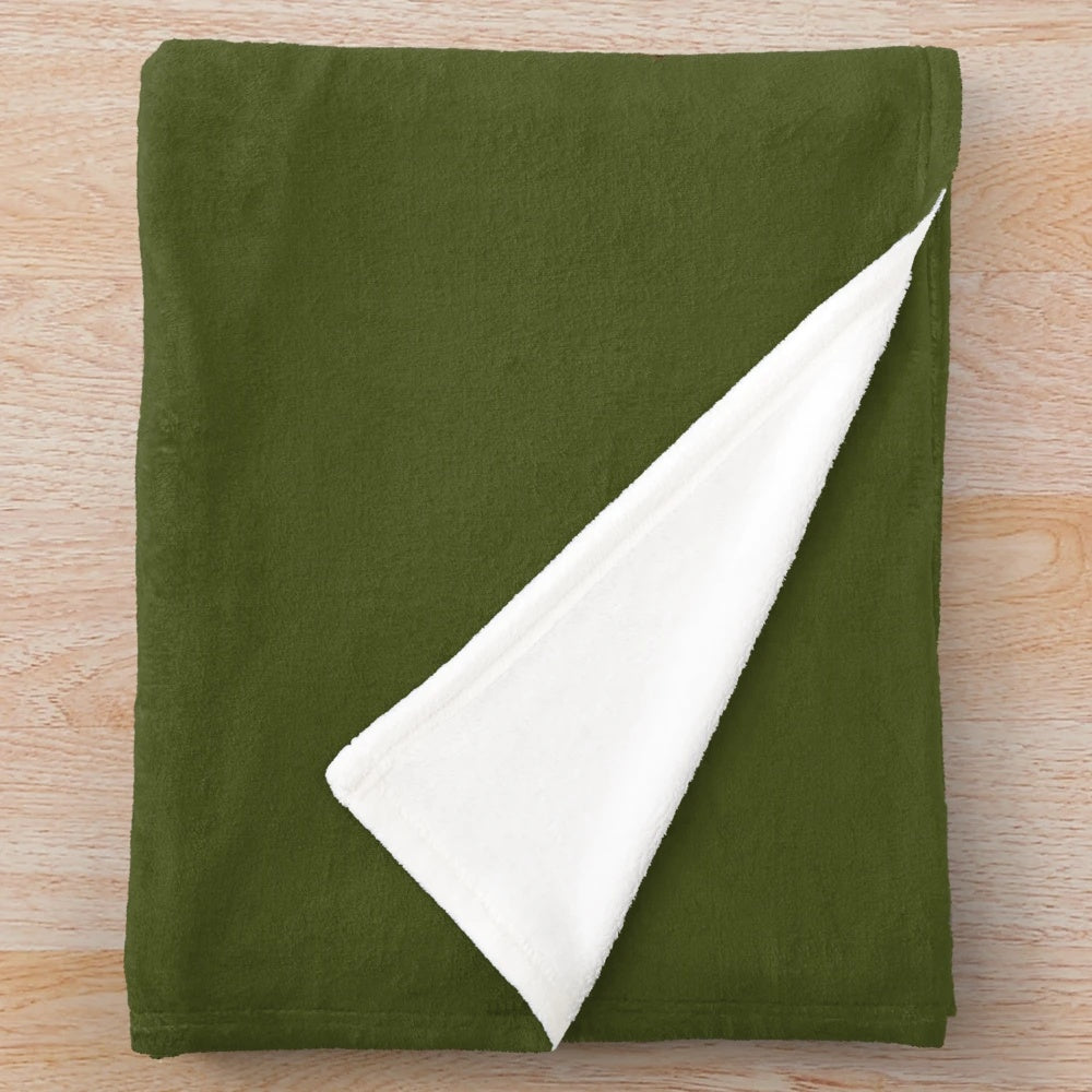 Vintage military-inspired plush blanket with retro air force insignia and pinup girl design