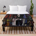 Vintage OLDBOY movie-inspired plush blanket
