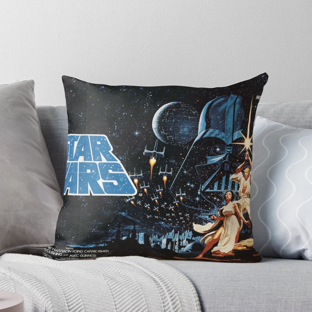 Vintage movie poster pillow with a classic cinema design, perfect for protesting and supporting charity causes.