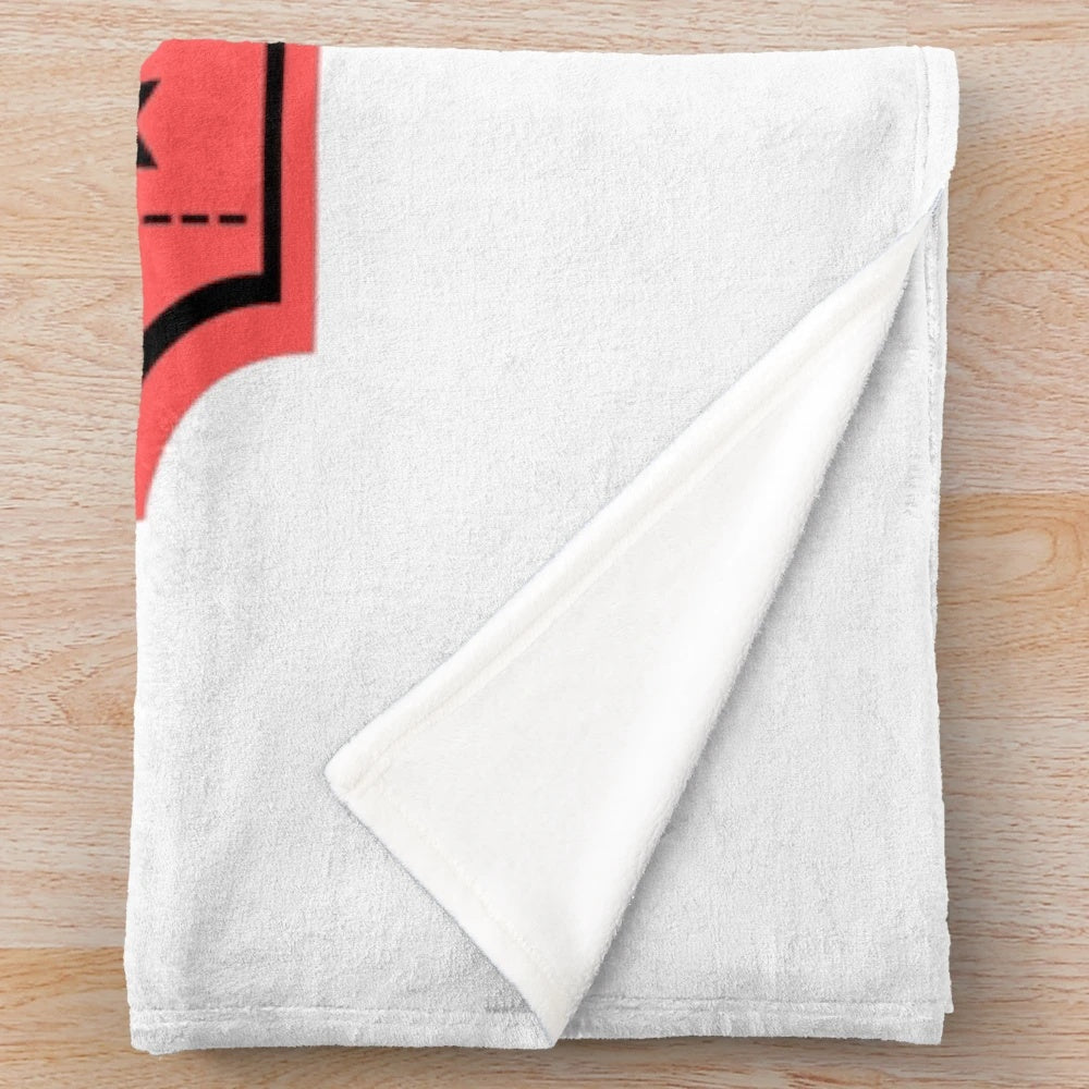 Vintage movie ticket design plush blanket for movie theater decor and cozy cinema-themed gifts