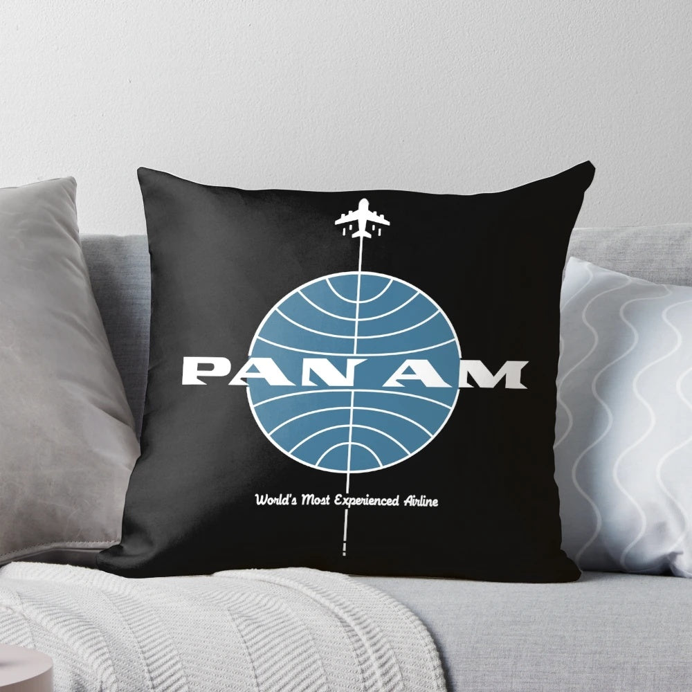 Vintage Pan American World Airways Pan Am Pillow