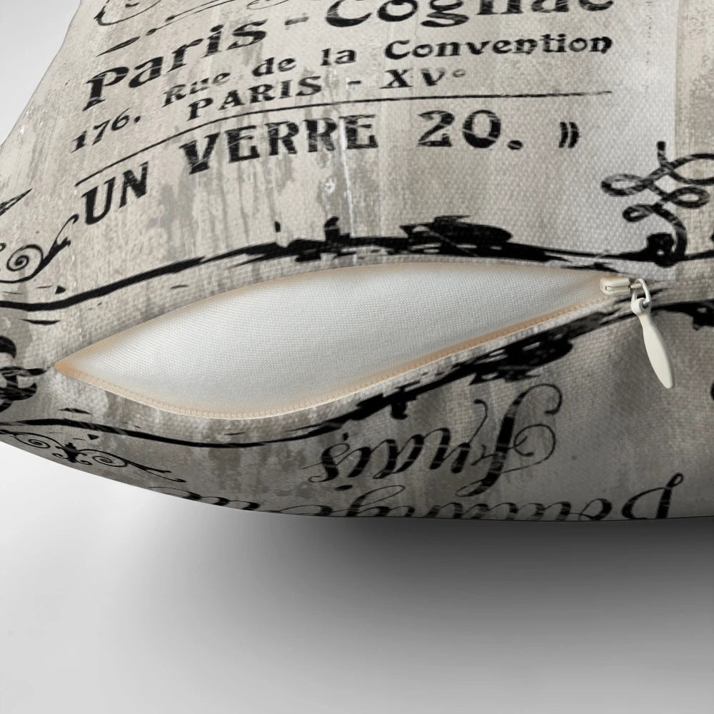 Vintage Paris bistro sign with antique restaurant menu design, perfect for cafe-inspired home decor.
