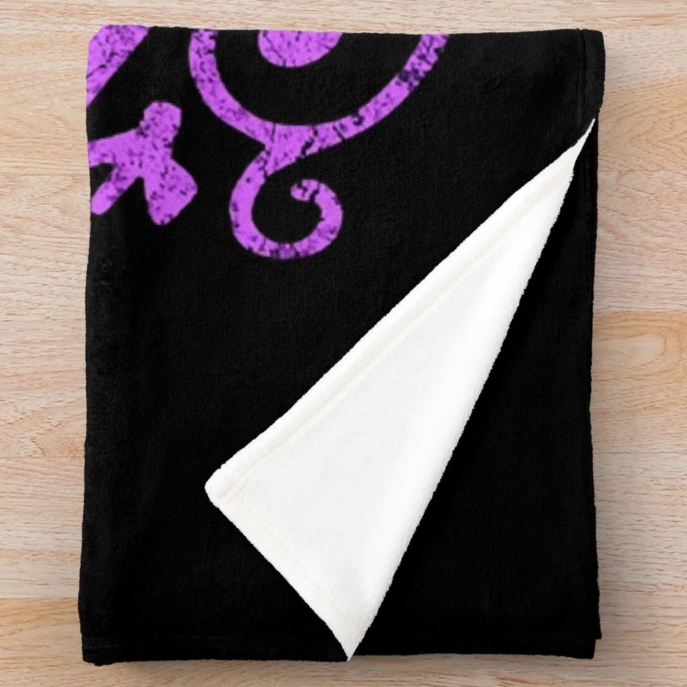 Vintage photographic plush blanket featuring the Him band