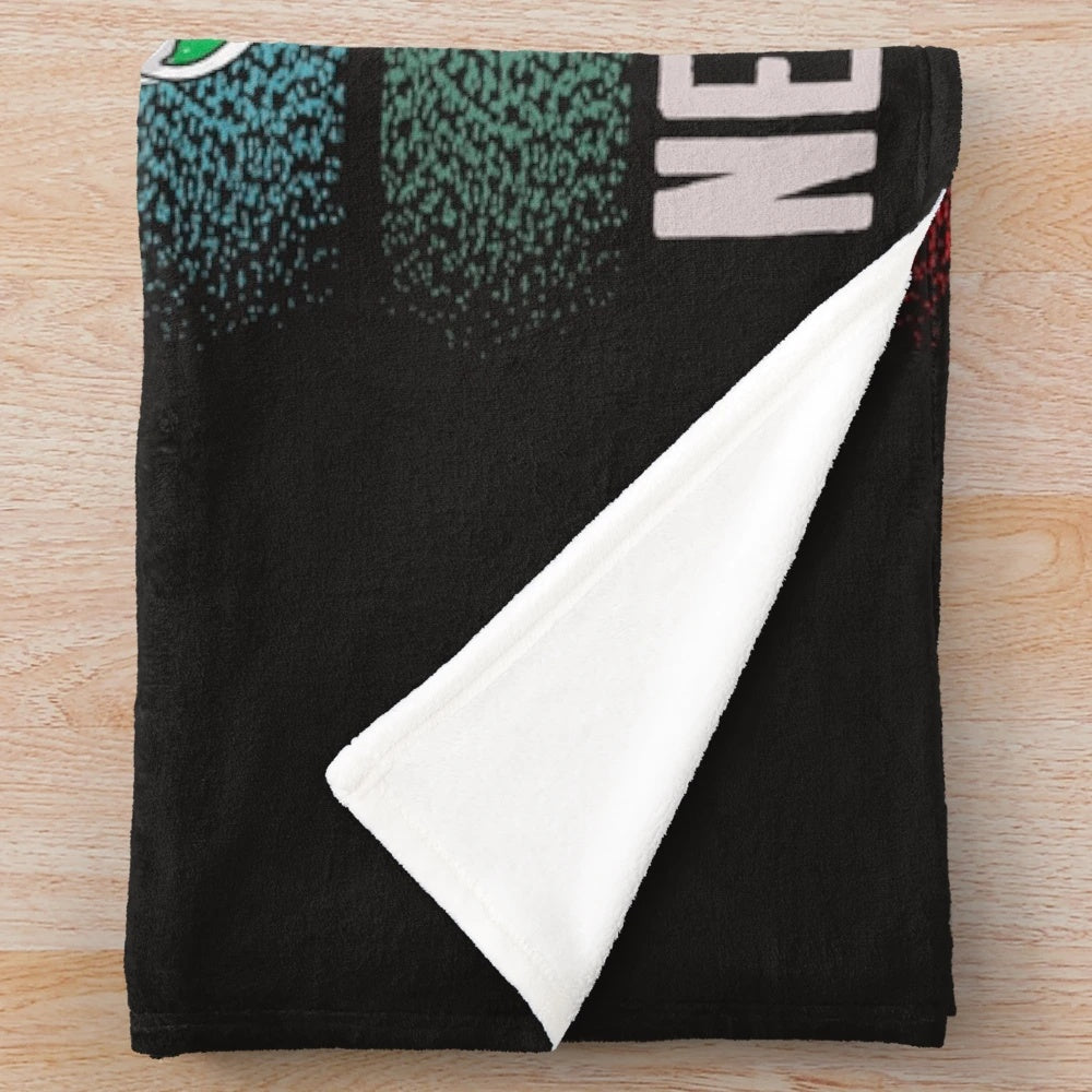 Vintage style plush blanket featuring sailplane glider aircraft