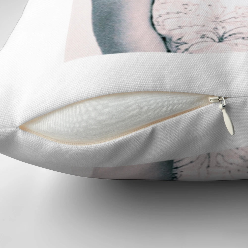 Vintage-inspired pillow featuring a portrait of Princess Diana, the iconic British royal