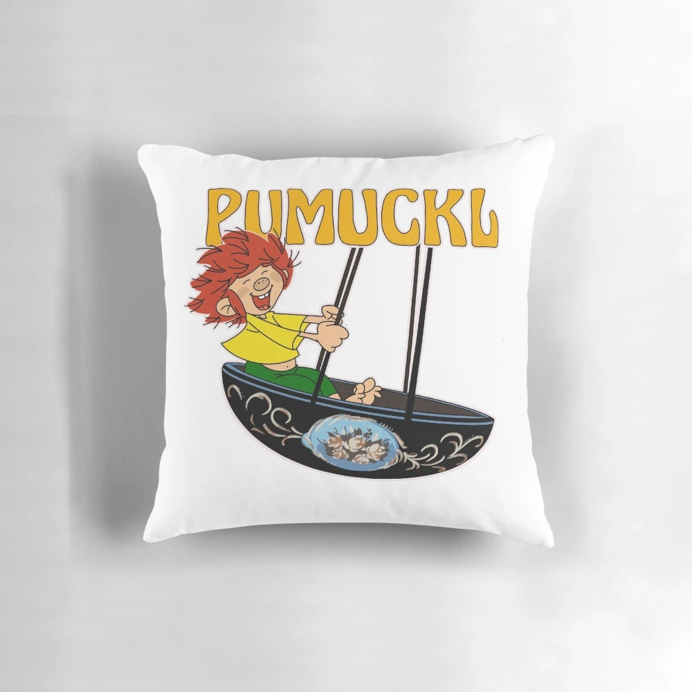 Vintage Pumuckl cartoon character decorative pillow for home decor