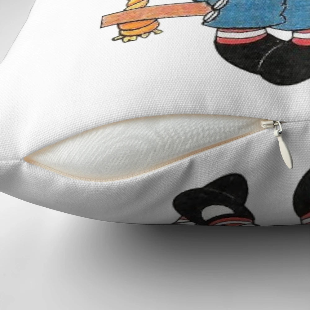 Vintage Raggedy Ann and Andy Pillow featuring the iconic American rag doll characters