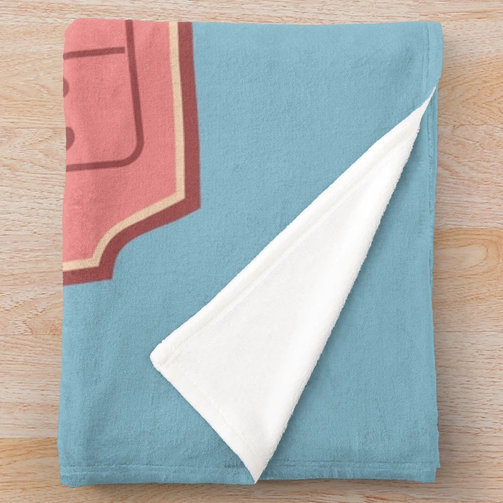 Retro cinema ticket stub plush blanket