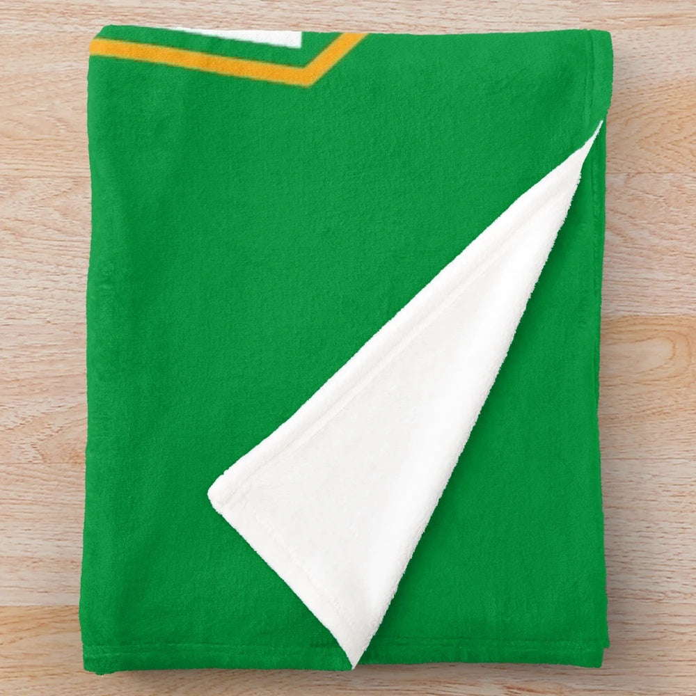Vintage Retro North Stars Hockey Plush Blanket