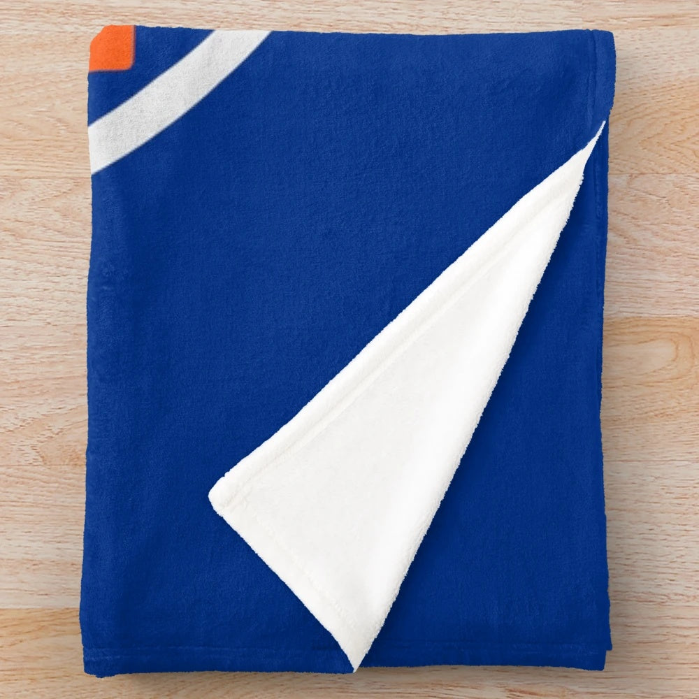Vintage Retro New York Hockey Plush Blanket
