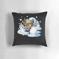 Vintage retro one piece Tony Tony Chopper and cute little foxes premium pillow