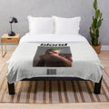 Vintage retro plush blanket featuring graphic design inspired by Frank Ocean album art