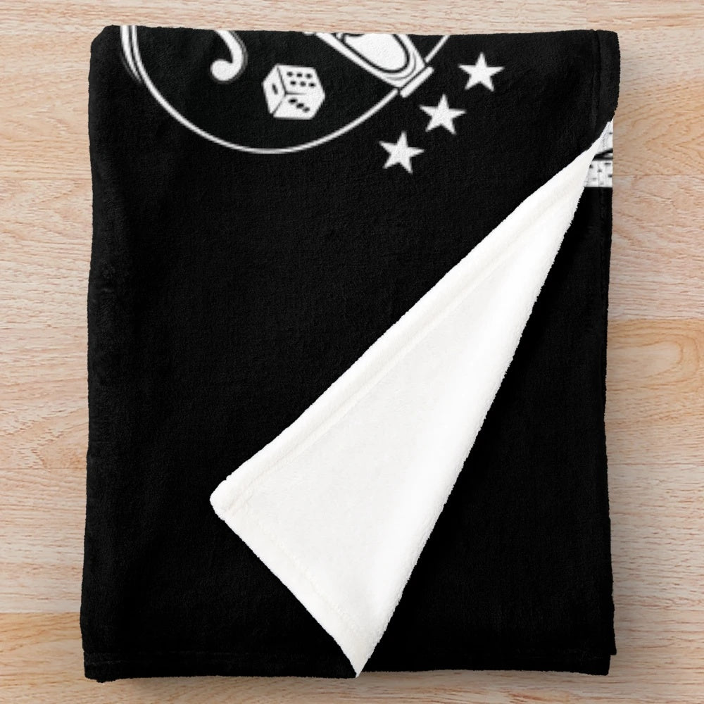 Vintage rockabilly guitars plush blanket featuring a retro country music design