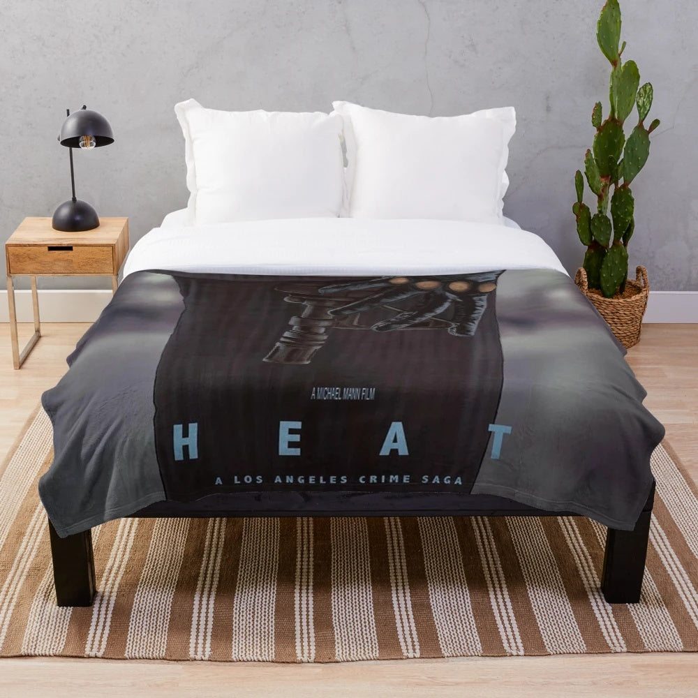 Vintage-Style Heat (1995) Movie Plush Blanket