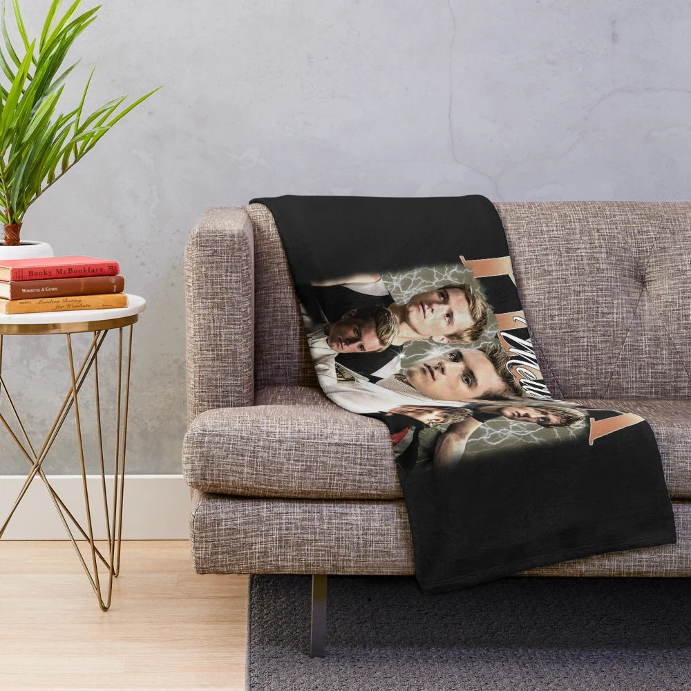 Peeta Mellark inspired vintage-style unisex plush blanket