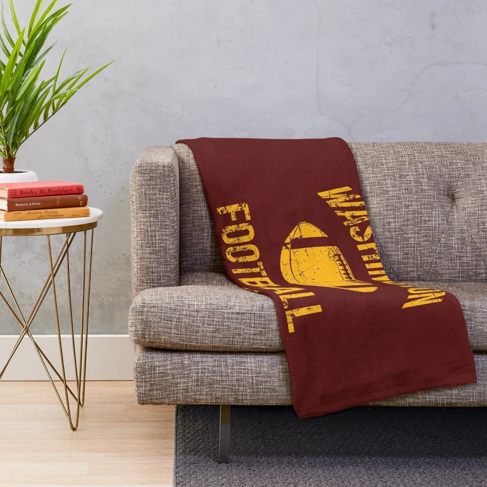 Vintage-style Washington Football Team plush blanket