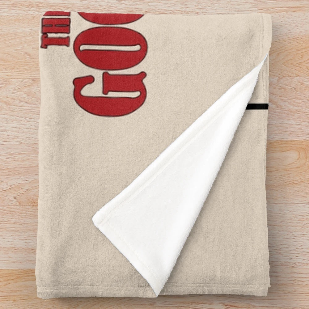 Vintage "The Good, The Bad and The Ugly" movie poster graphic printed on a plush blanket