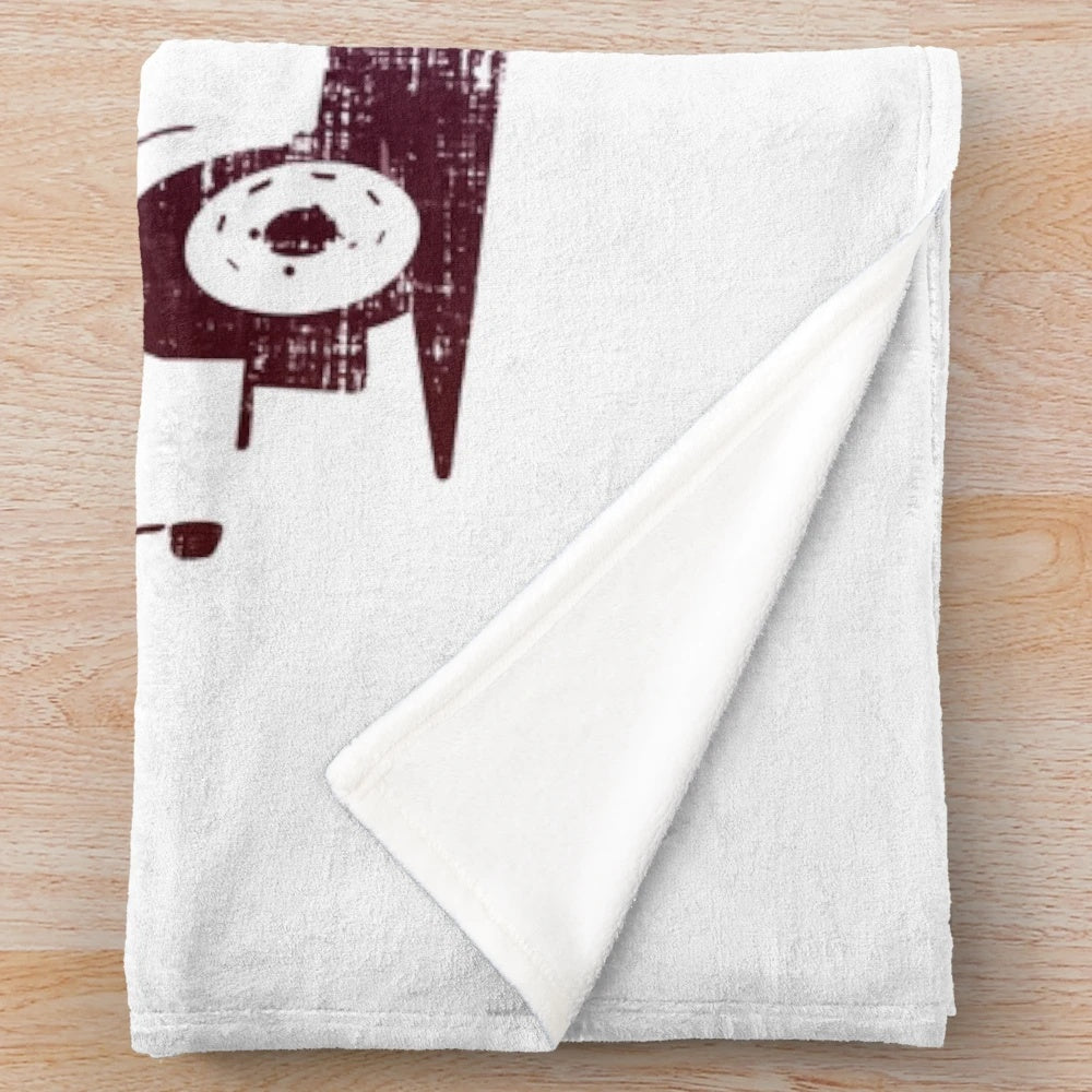 Vintage Trabant 601 Plush Blanket with Retro East German Car Design