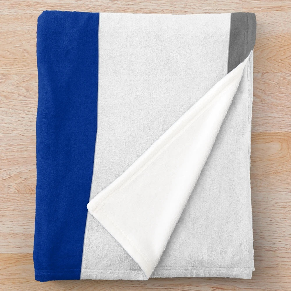 Vintage United Airlines Airplane Plush Blanket with Retro Design