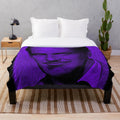 A plush blanket featuring the iconic horror actor Vincent Price