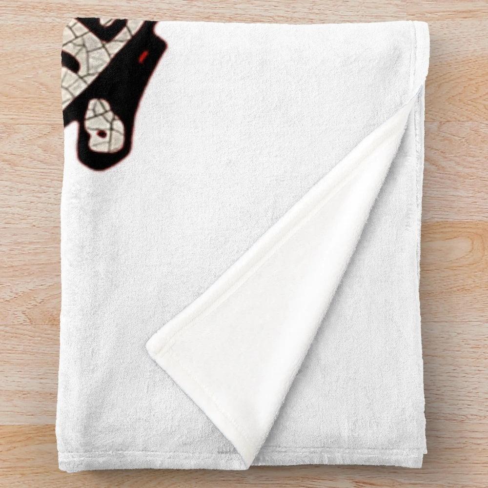 A soft, plush blanket with the iconic White Star Line logo and vintage design.