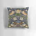 Vintage William Morris Strawberry Thief Design Botanical Artwork Pillow