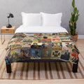 World War 1 posters vintage military plush blanket