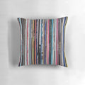 Vinyl LP music albums pillow featuring album covers and genres like indie, jazz, electronic, and metal