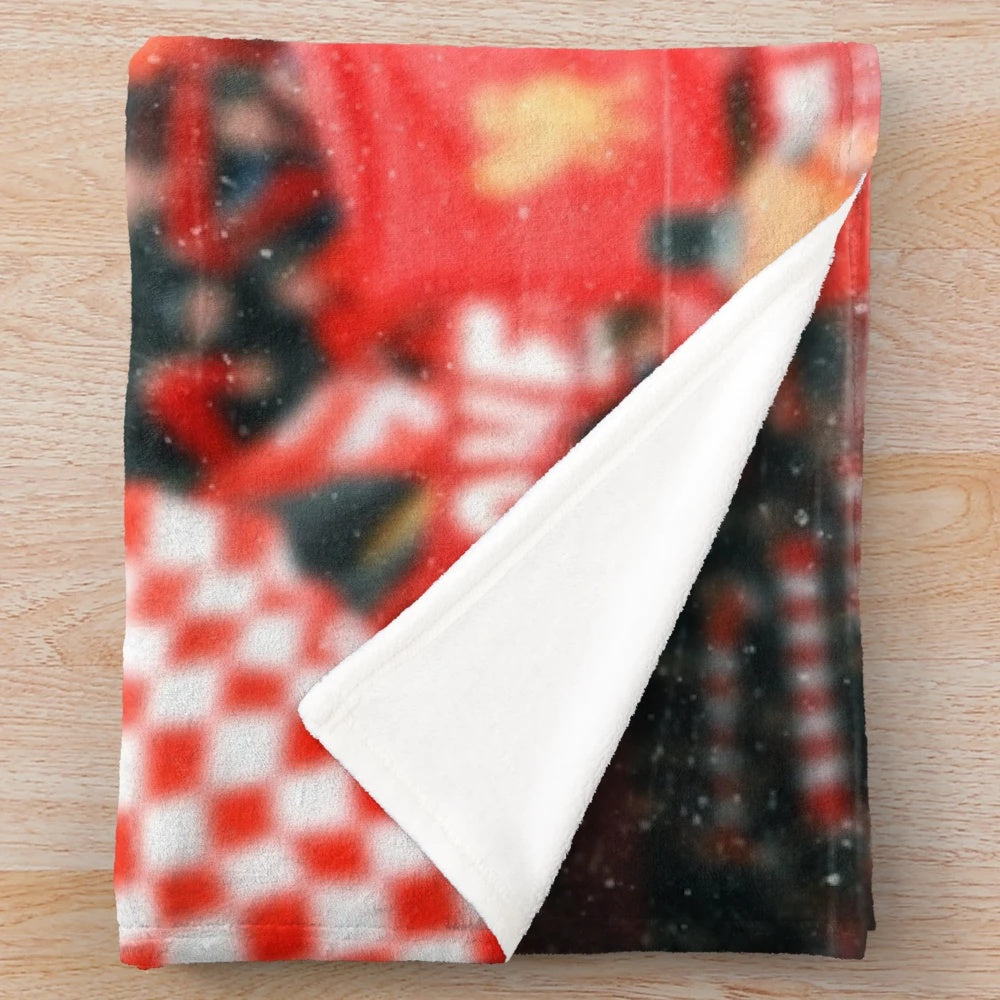 Virgil van Dijk inspired plush blanket featuring the Dutch football star