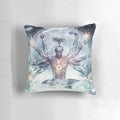 Visionary dreaming pillow with surreal, psychedelic design for meditation and spiritual exploration