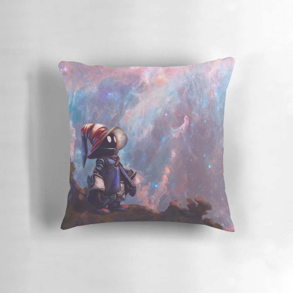 Vivi Ornitier, the beloved black mage from Final Fantasy IX, depicted on a plush pillow.