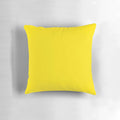 Vivid yellow pillow featuring a range of sunny and vibrant yellow hues