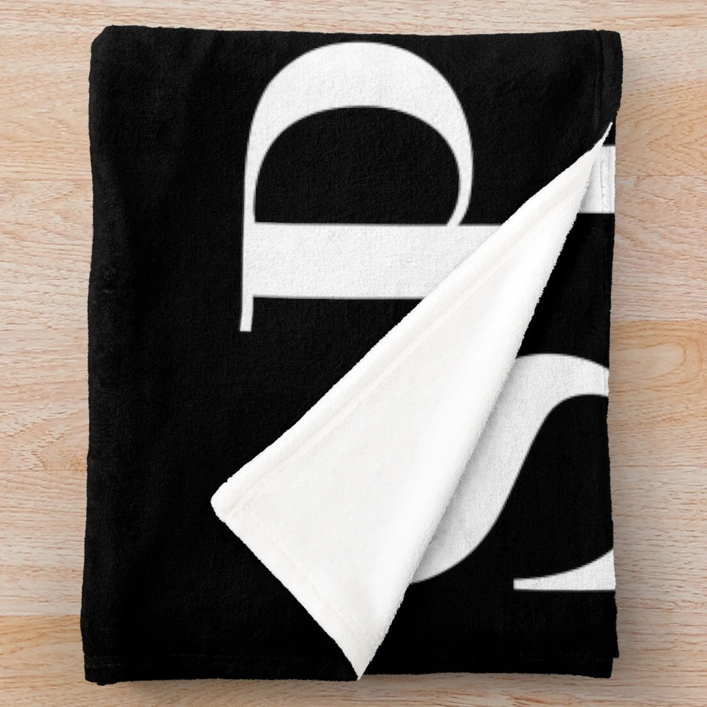 Vogue-inspired plush blanket with a fashionable design