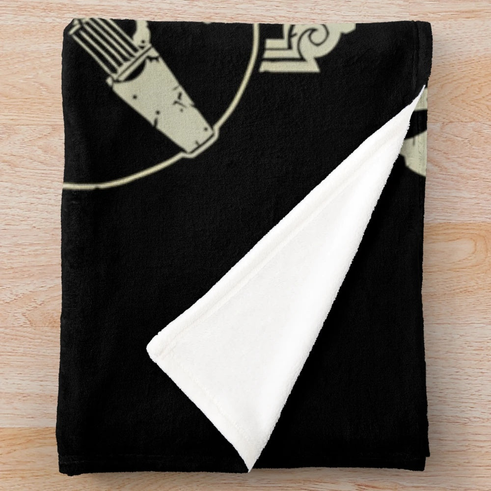 Volbeat inspired plush blanket with the band's logo and album artwork