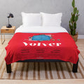 Volver inspired plush blanket featuring elements from the iconic Spanish film